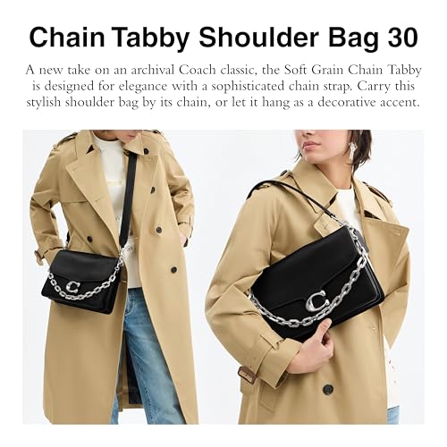 Coach Soft Grain Chain Tabby Shoulder Bag 302
