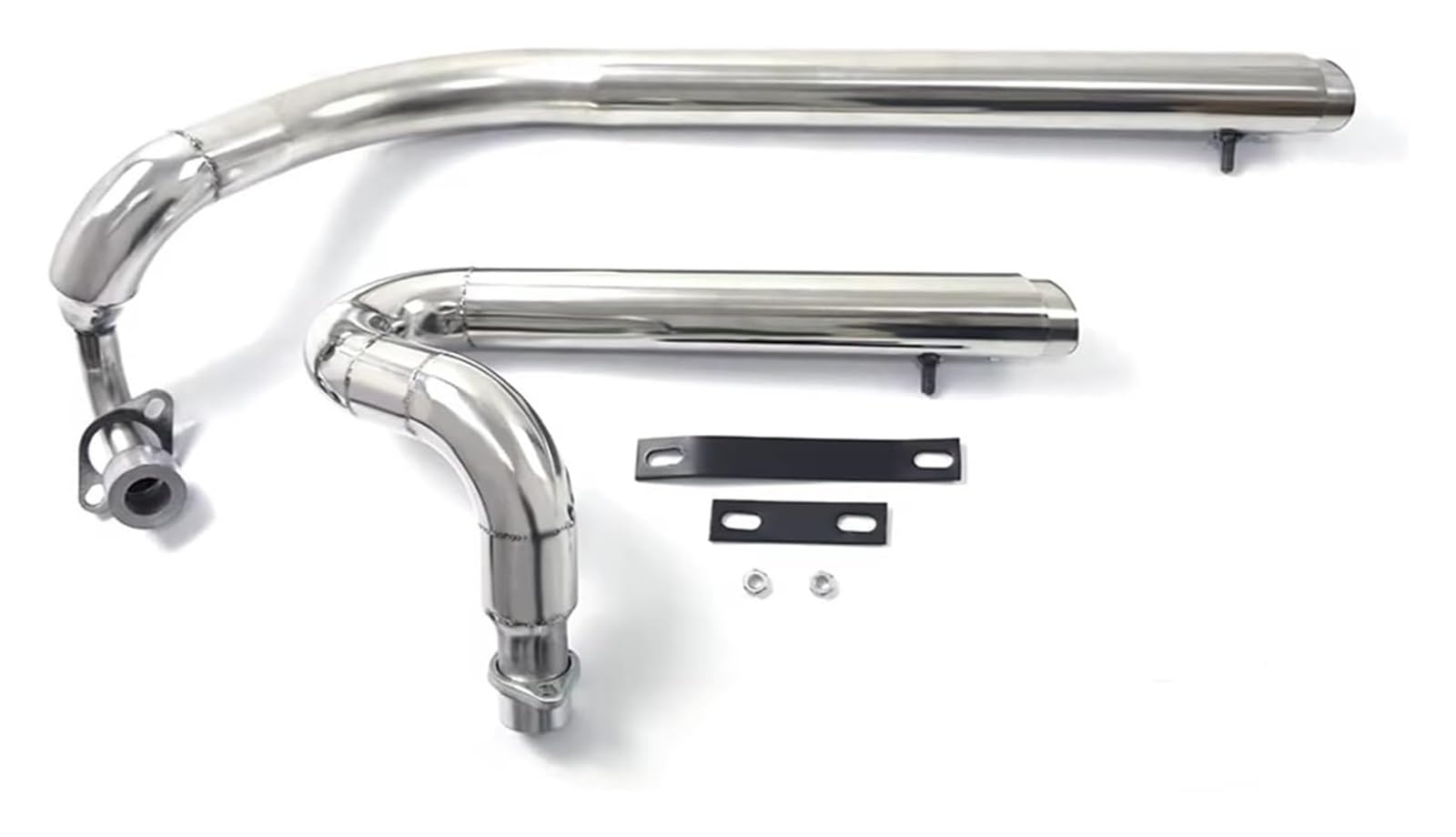 Silenziatore Di Scarico Per Yamaha Per V Star 650 Per XVS650 Per XVS400 Per DS650 400 Per Dragstar Silenziatore Tubo Di Scarico Per Moto(Cromo)