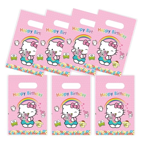 Jlemon 30pcs Birthday Party Gift Bags Candy Goody Bags Birthday Party Supplies Decorations (Style A)