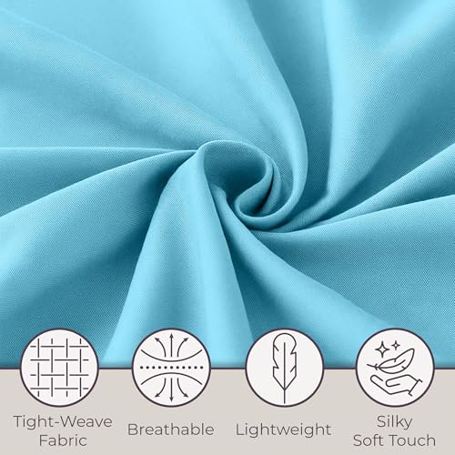 Parure de lit Lavish Home Série 1200 Double bleu premium - 5