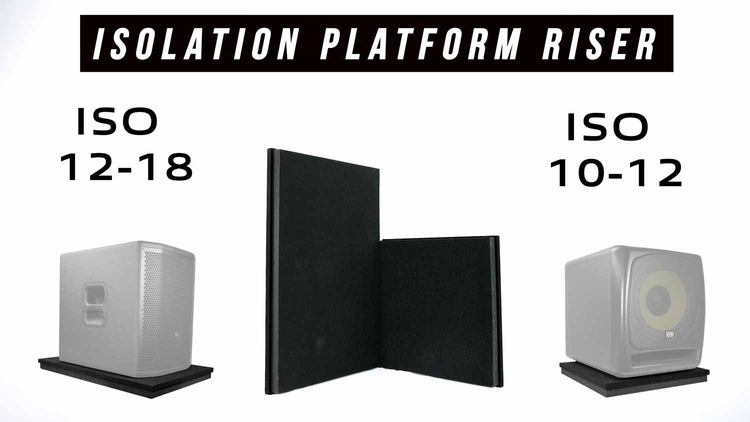 Amazon.com: Rockville ISO 10-12 Isolation Platform Acoustic Riser