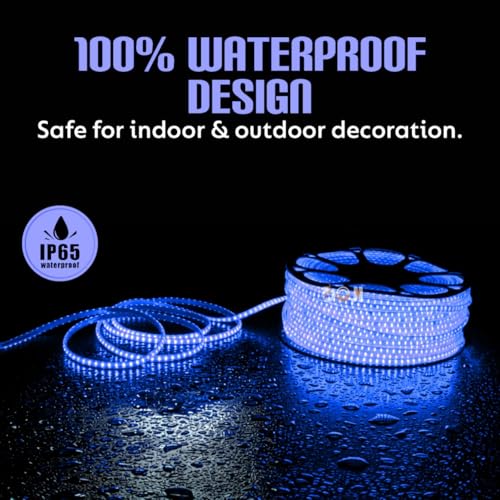 Image of DOJI 2835 Strip Lights for Home Decoration | 120 led per Meter led Strip Light | Rope Lights for Ceiling | Decoration Lights for Diwali, Christmas, Home, False Ceiling (Blue, 25 Meter)