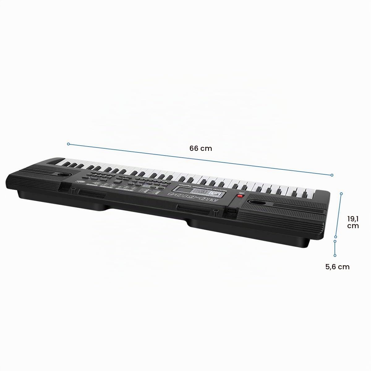 Clavier Piano 61 touches, Clavier Électronique Musique Clavier Portable Keyboard Piano pour Enfants Débutant avec Support & Microphone, Garçons et Filles