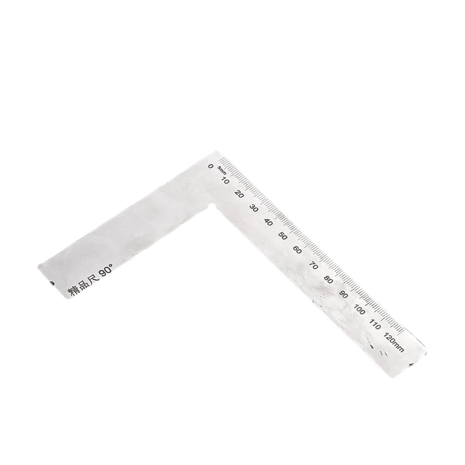Rgybao 90 Degrees Durability Stainless Steel Measuring Ruler Accurate 45 And 90 Degree Angled For Woodworking Framing Crafting Projects Double Angled Measuring Instrument