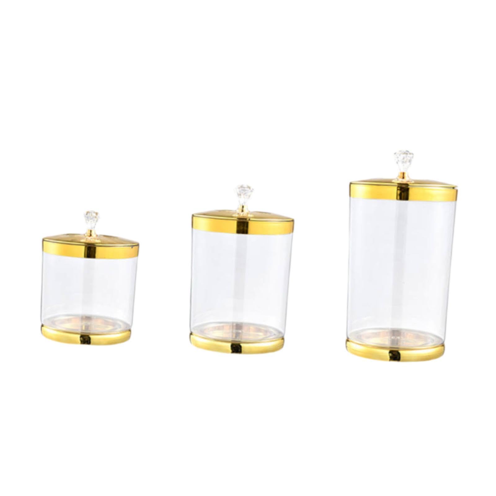3 Piezas Tarro para Despensa Tarro para Dulces Contenedor de Alimentos Secos Bote para Arroz Bote para Legumbres con Tapa a Prueba de Fugas