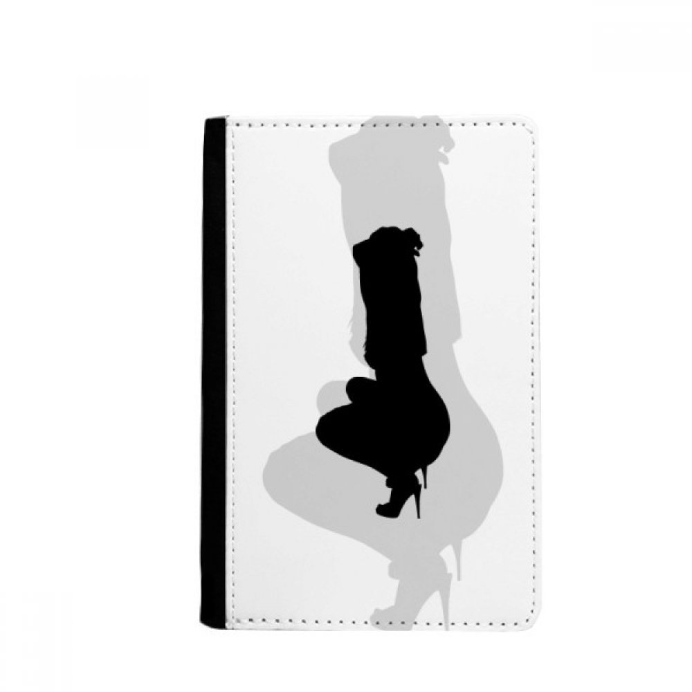 Squats Hot Beautiful Woman Passport Holder Notecase Burse Wallet Cover Card Purse