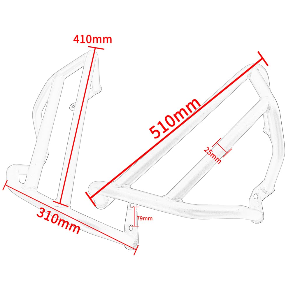 Pasuje Do Honda Goldwing GL1800 Osłona Silnika Autostrada Crash Bar Ochrona Ramy Motocykla Motocykl Ochraniacz Zderzaka(Black)