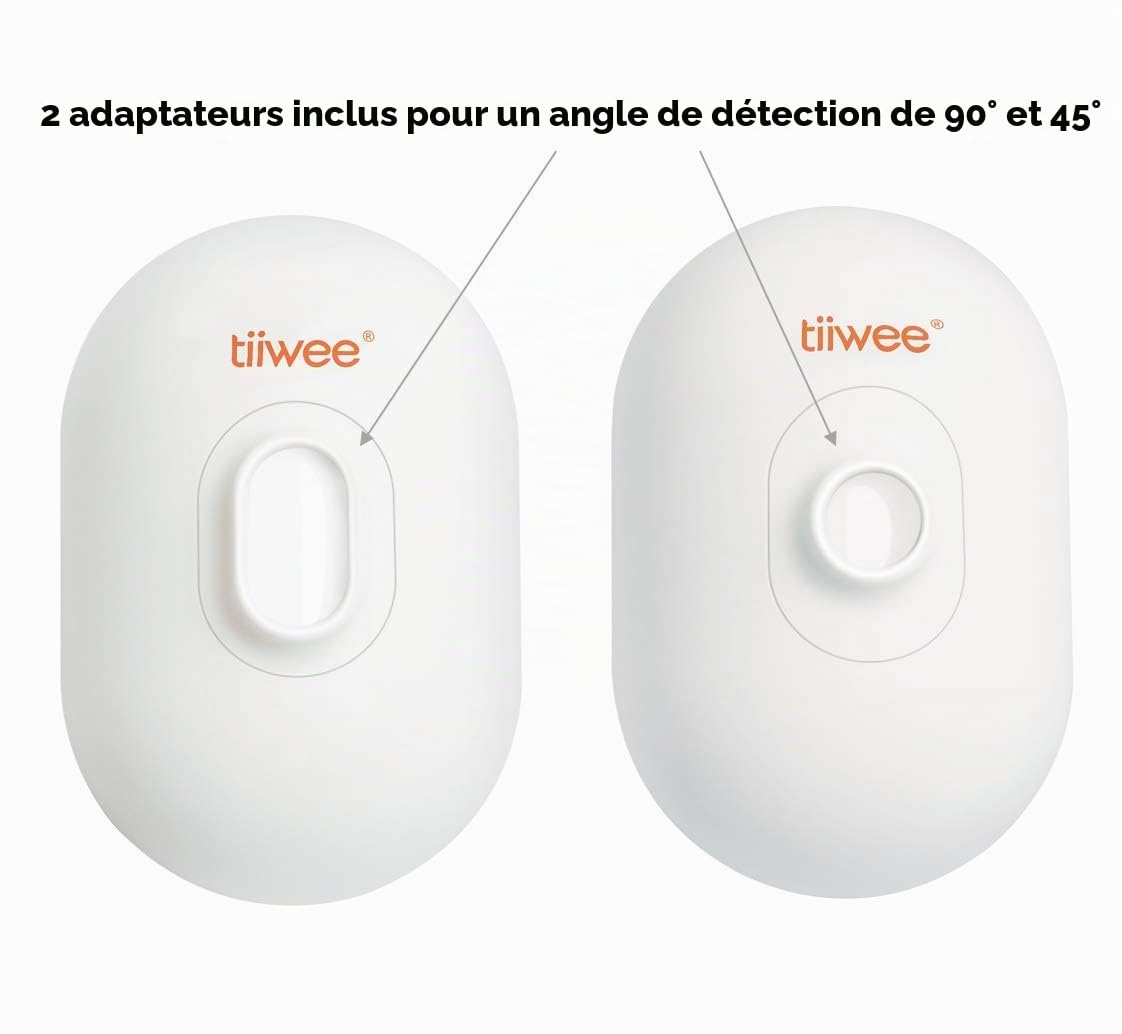 tiiwee Détecteur de Mouvement extérieur IP54 PIR TWPIR03, Blanc
