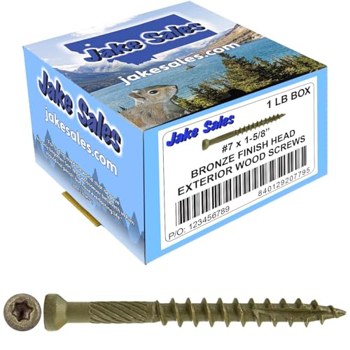 Vis à bois Torx pour cabane de jardin et projets extérieurs bronze 3.8cm