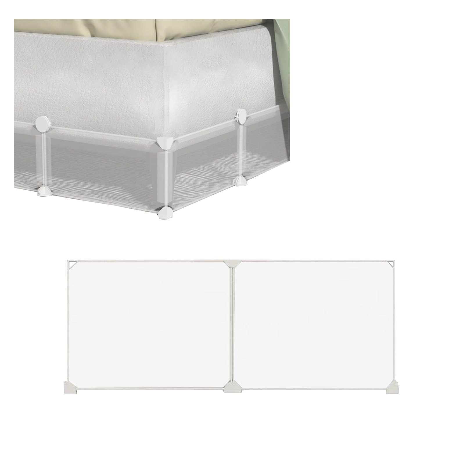 Onderbed Blocker Toy Blocker, Onder Bank Blocker Gap Bumper voor Onder Meubels, Onder Sofa Barrière Huisdier Blocker voor Huisdieren Kinderen, Stop Toy Going Under Couch Bed Cabinet So (Grootte: 90 x