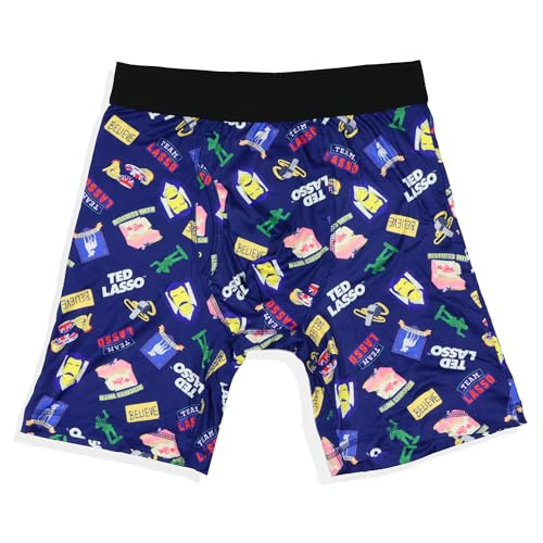 Ted Lasso Boxer Briefs Men's Allover Print AFC Richmond Tight Fit Adult Underwear