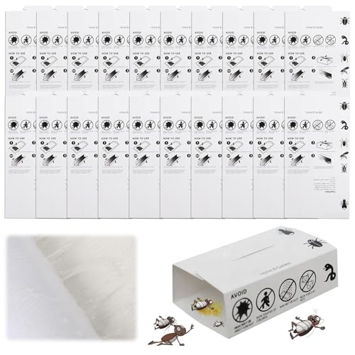 Trampas Cucarachas,20 Piezas Trampas Cucarachas Profesional,Trampas para Cucarachas,Anti cucarachas,Trampas para Cucarachas Adecuado para Cocina Dormitorio Oficina Baño Balcón