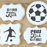 Soccer Club Team Party | Birthday Party | for Cookies, Cupcakes, Cards, Paper, Fabric | Cookie Stencils - Value Bundle
