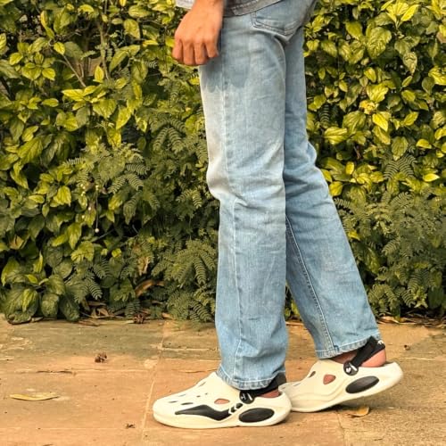 Image of Kickonn Men's Clogs - Slip-On Indoor /Outdoor Clog Shoes with Arch Support, Non-Slip Sole & Cushioned Footbed - Comfortable House, Work, Travel Footwear for Men