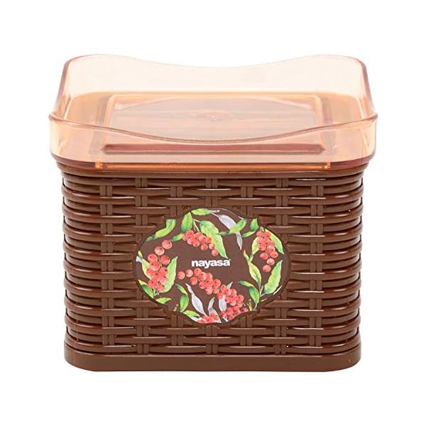 Nayasa Plastic Dry Fruit Container 540 ml, 4 Piece Containers with