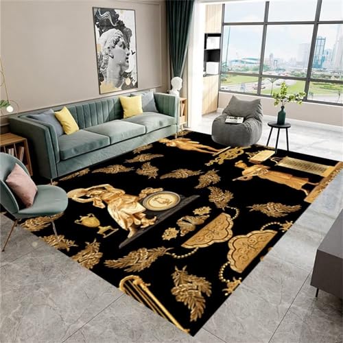 RUGMRZ Alfombra Habitacion Niña Magnífico clásico Alfombra habitacion Bebe Mantas Bebe Antideslizante alfombra80X140cm