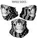 Doerix Halloween Skull Face Mask Bandana, Motorcycle Face Mask for Men Women, Half Face Cover Rave Scarf Neck Gaiter Biker