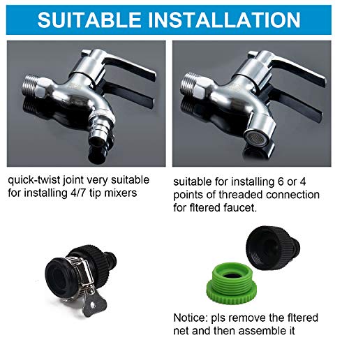 PiscatorZone Drip Irrigation Kits,98ft Garden Irrigation System with 1/4" Blank Distribution Tubing Watering Drip Kit,DIY Saving Water Automatic Irrigation Equipment Set (30m/98ft Irrigation Systemc)