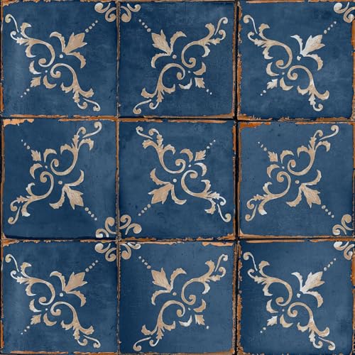 Image of 40 PC Pack (6X6) Thin Art Artistic Bohemian Peel and Stick Wall Sticky Backsplash Vinyl Waterproof Removable Tile Sticker Decals for Bathroom & Kitchen, (E, 6X6)