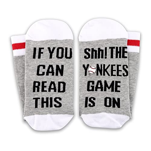 2 PAIRS Yankees Crew Socks For Men Baseball Birthday Gift Baseball