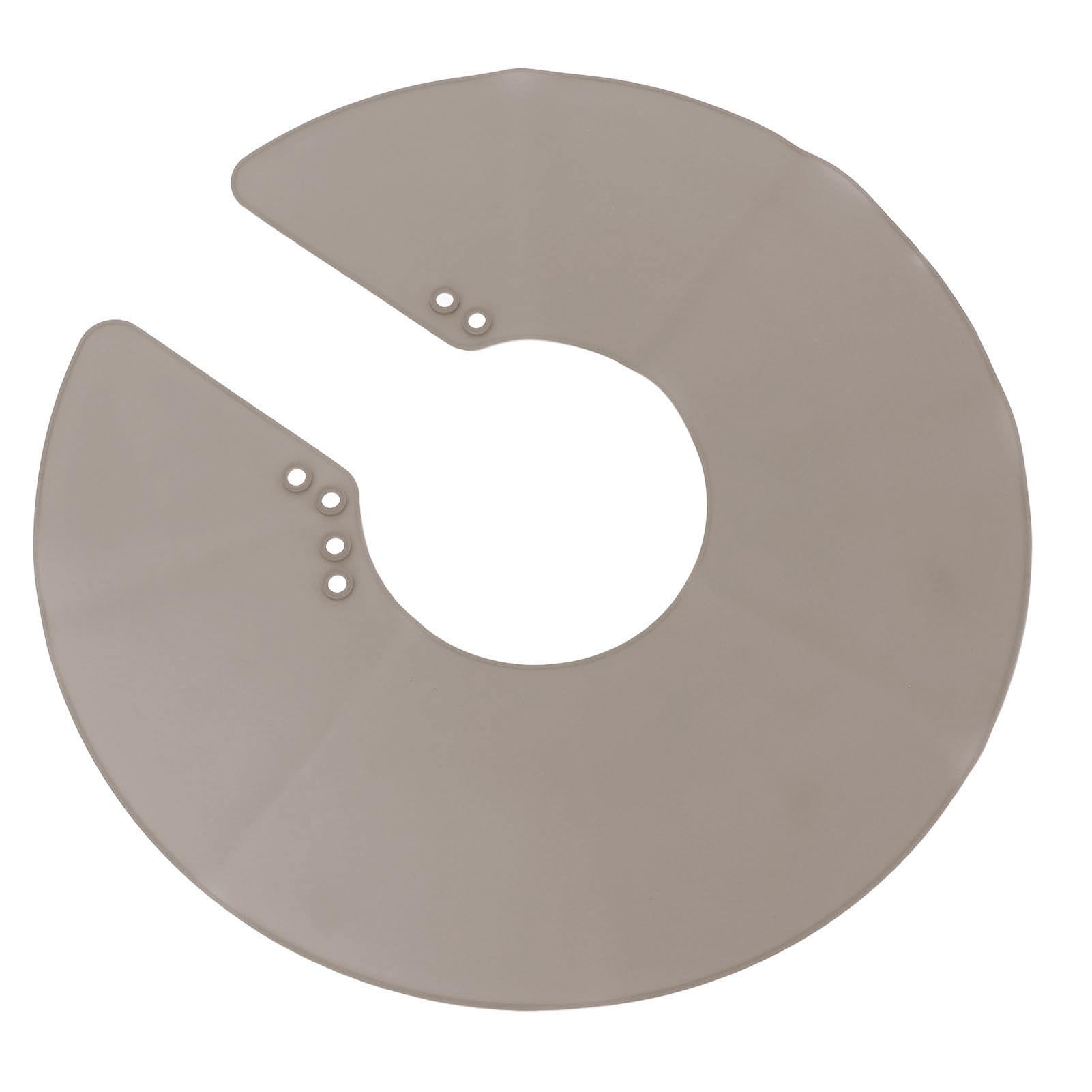 Silicone Hair Cutting Collar Enhanced Comfort Magnetic Fixation Protective Dyeing Pad Neck Collar Hair Salon (Grey)
