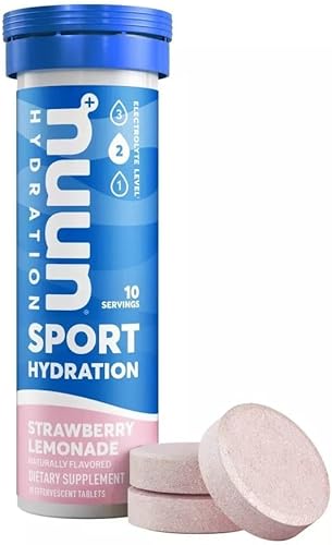 Nuun Hydration Nuun Active - Limonada de fresa 10 tabletas por paquete (paquete de 6)