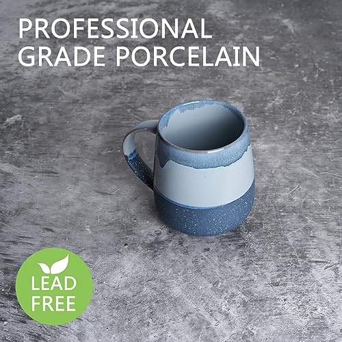 Taza de cerámica grande Bosmarlin 23 oz azul miniatura 3