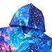 Idgreatim Kids Galaxy Sweatshirt for Boys 8 10 Fashion 3D Neon Wolf Graphic Hoody Pullover Casual Sport Flame Pattern Hoodie