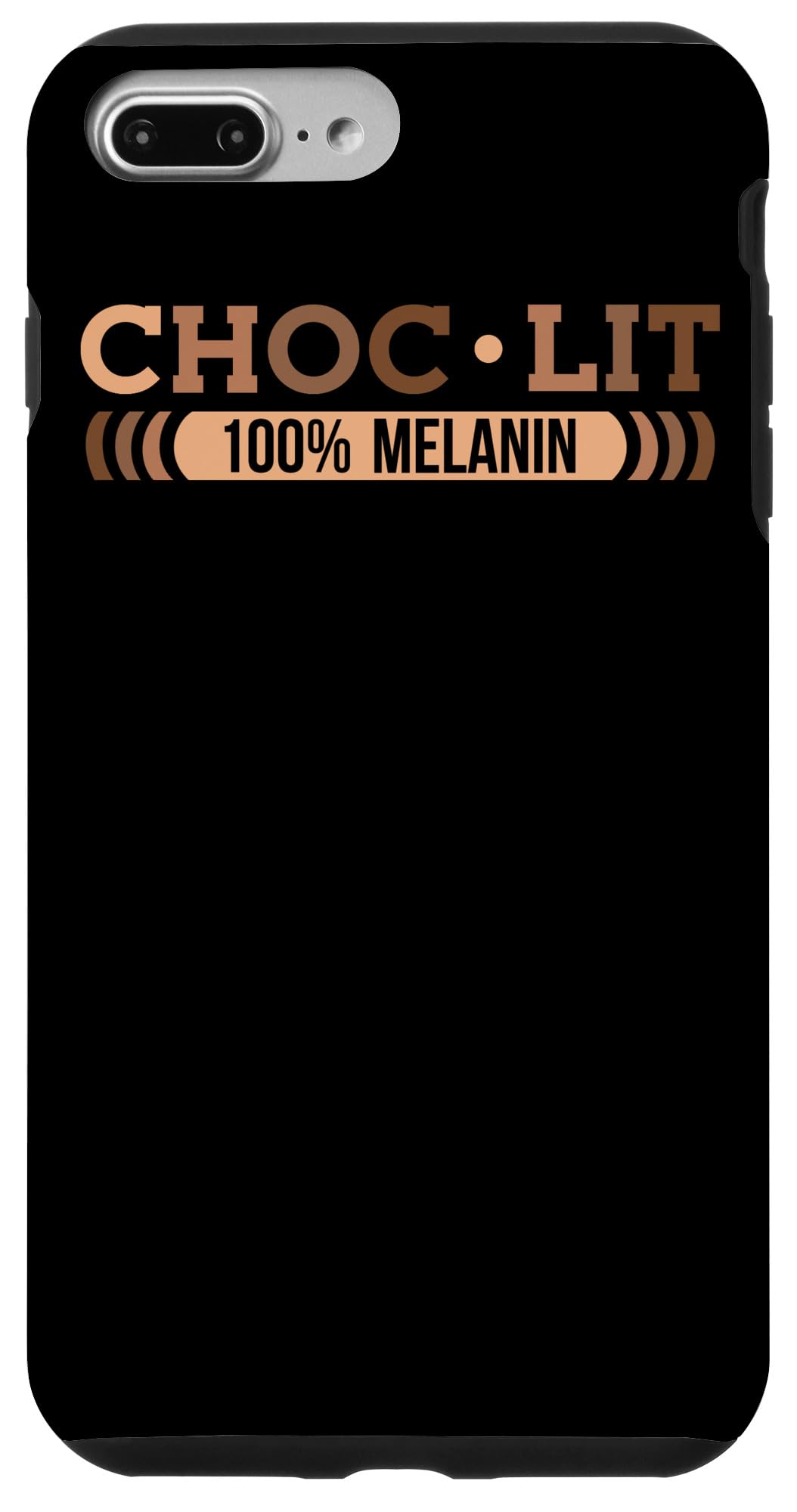 iPhone 7 Plus/8 Plus Choc Lit Melanin Black Pride History BHM African Men Women Case