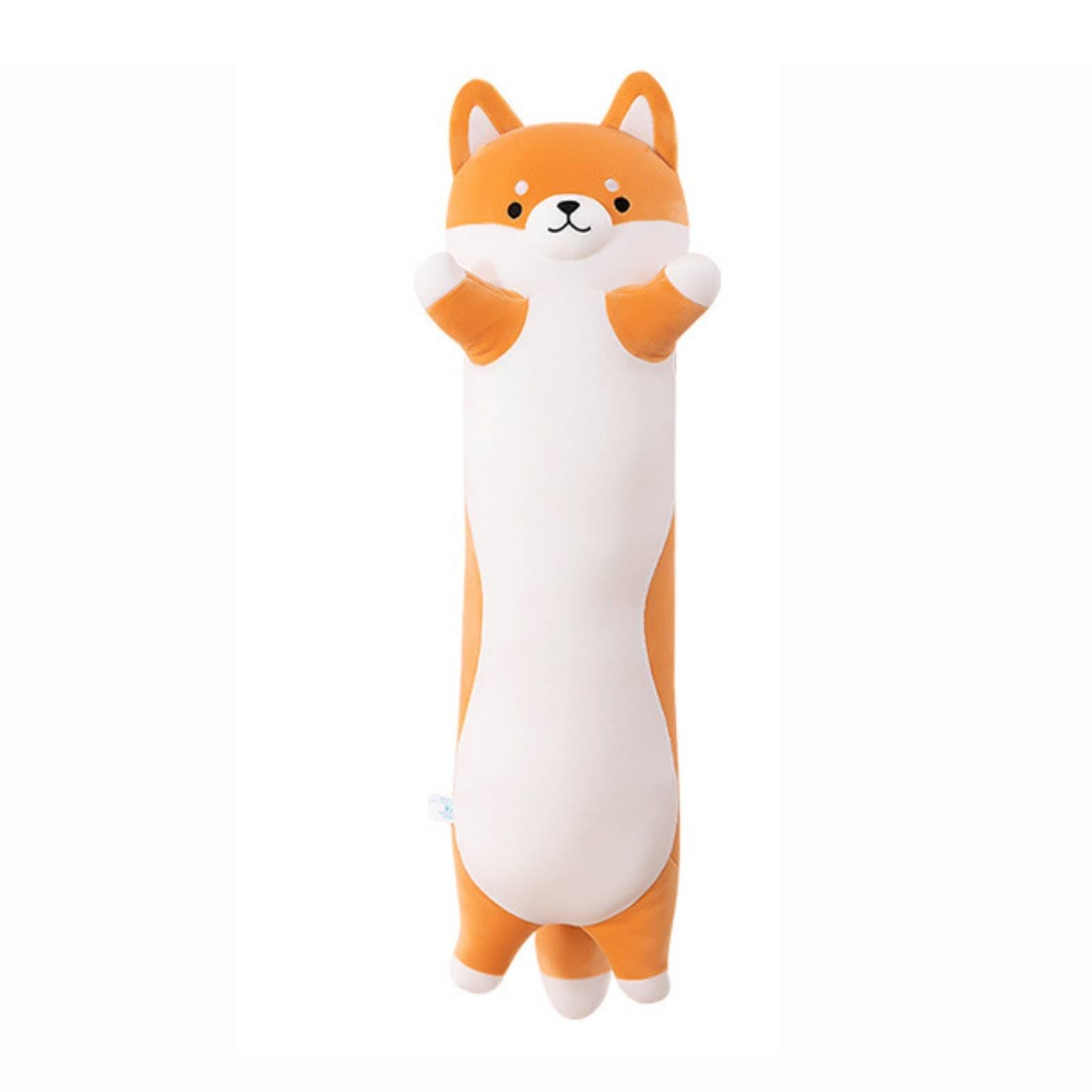Kuscheltier Hund Plüschfigur Kissenpuppe Kissen Ergonomische Unterstützung für Nacken Rücken Kinderzimmer Sofa, 110 cm