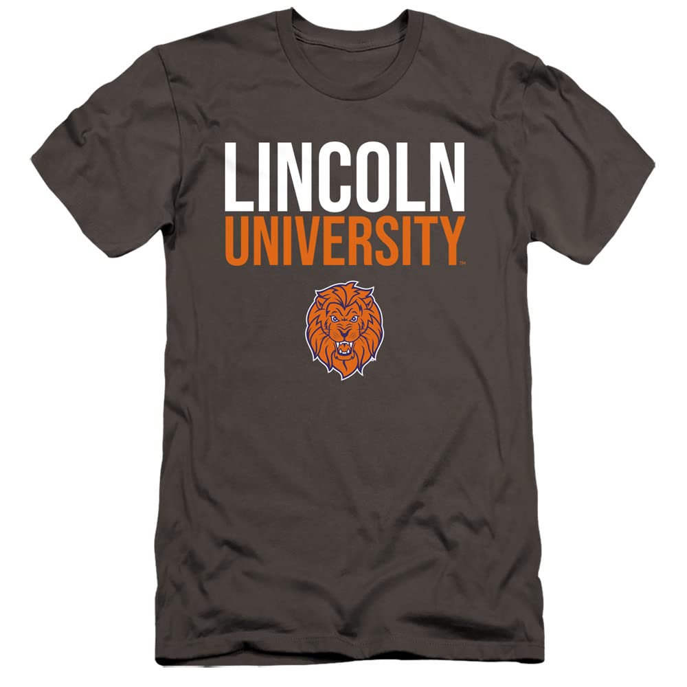 LOGOVISIONLincoln University Official Stacked Unisex Adult Canvas Brand T Shirt