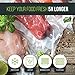 Vac Fresh Vacuum Sealer Roll Bags, 15 inches x 50 feet, 3.5mil Embossed, Vacuum Seal Bags, Food Storage Bags, Meal Prep, Marinating, Sous Vide, Vacuum Sealing Storage Bags, 2 Rolls, 100 Feet Total
