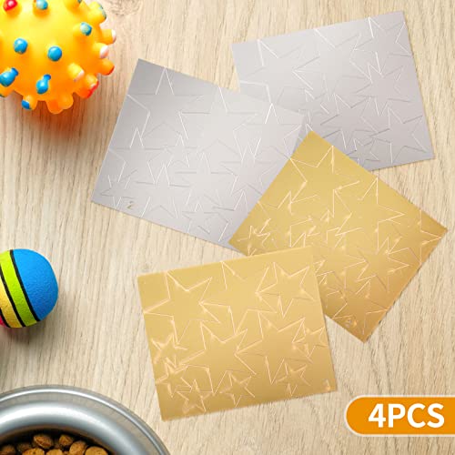 Set di 44 adesivi da parete a specchio con stelle