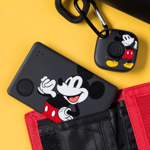Image of Life360 Tile Starter Pack - Mickey Mouse - Bluetooth Trackers and Item Finders for Keys, Wallets & More. Both iOS and Android Compatible. Phone Finder. 2-Pack (Black Mate /Slim)