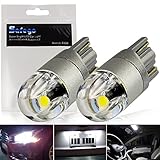 T10 W5W LED Bulb SAFEGO 168 194 501 Wedge LED Bulbs 2SMD 3030 Super Bright White for Car Interior Exterior Dome Map Door Courtesy License Plate Turn Signal Daytime Running Lights,Pack of 2