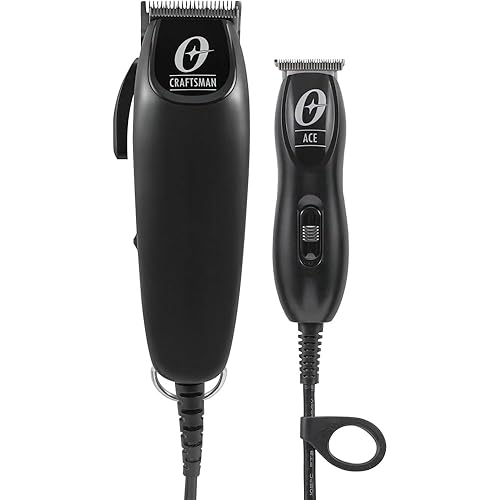 Oster Professional Combo Hair Cutting Kit Including Craftsman Adjustable Mag Clipper & Ace Mini Trimmer T Blade Clipper Finisher