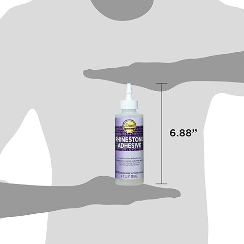Miniatura 5 de Aleene's Adhesivo de diamantes de imitación de 4 onzas líquidas para joyas, cristales, diamantes de imitación y adornos, se seca transparente