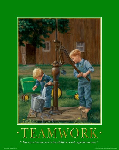 Apple Creek John Deere Tractor Motivational Poster Art Print 11x14 Toys Charles Freitag Wall Decor Pictures