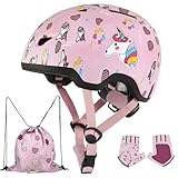 Gingili Life Toddler Helmet, 3 Sizes for Baby Infant to Kids Ages 1-3 3-5 5-8+, Adjustable Boys Girls Bike Helmet for Bicycle Scooter Skateboard Roller Skate