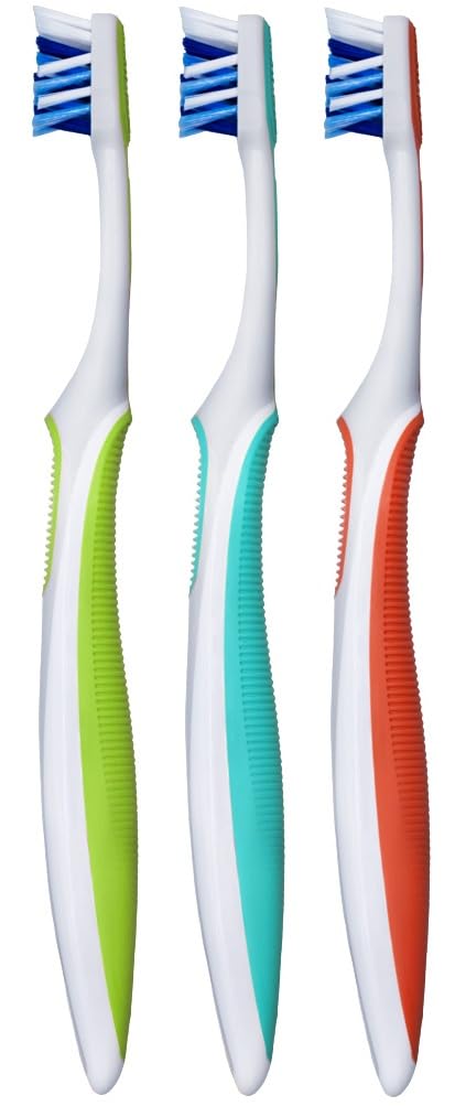 Cross-Action Toothbrush, Bristles Compact Head PRO, Soft - 3 Pack