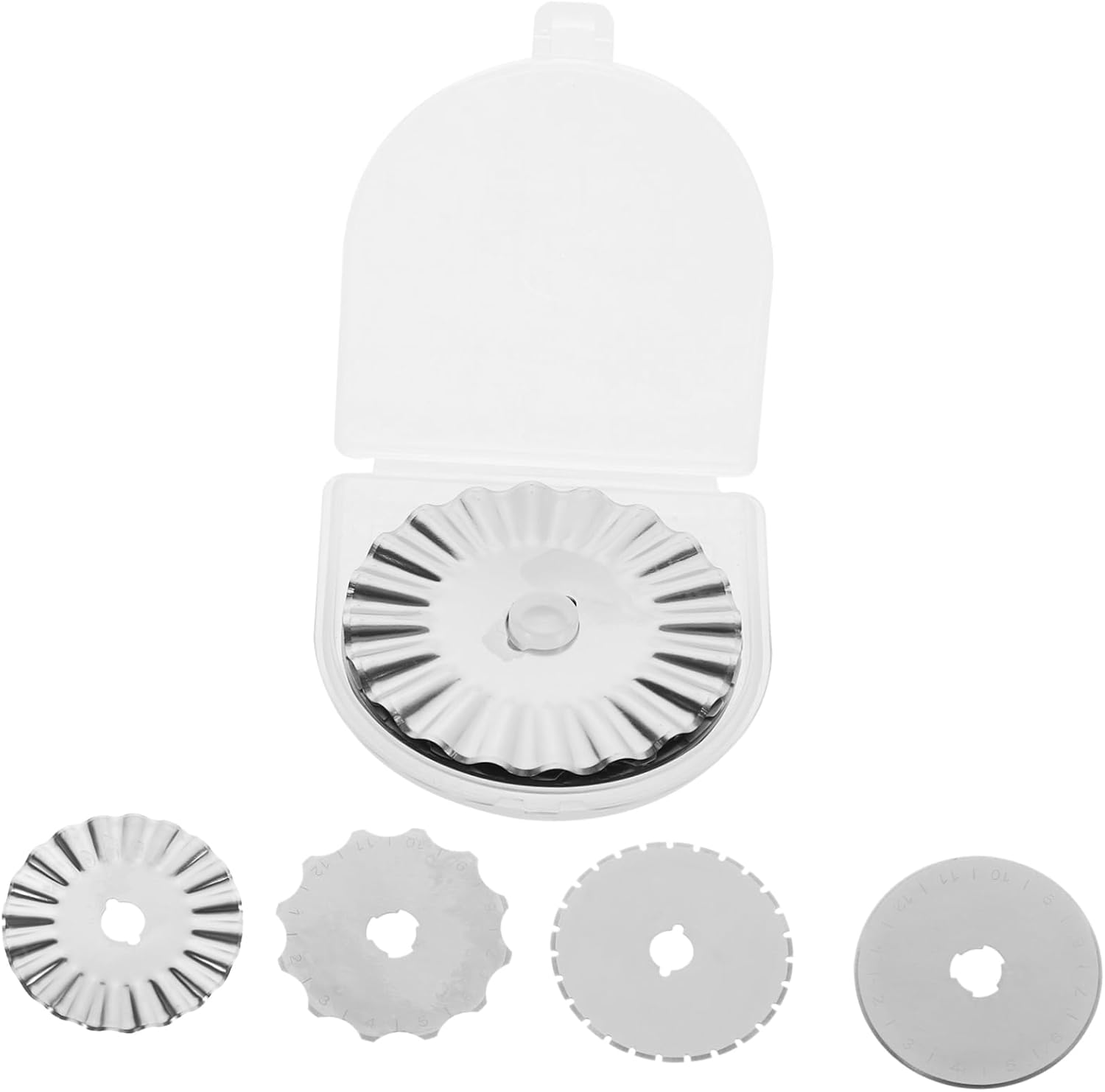 SEWACC 30pcs Rotary Cutter Blades and Replacement Blades for Sewing Quilting Scrapbooking Compatible