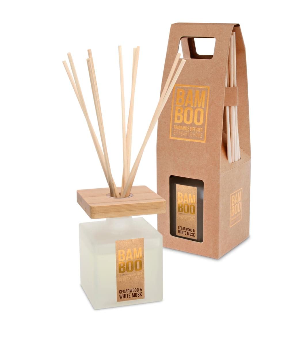 Bamboo Large Fragrance Diffuser - Cedarwood & White Musk