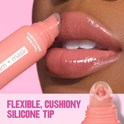 Image of Revlon Glimmer Lip Treat Balm + Mask, Overnight Peptide Lip Treatment, Hydrating, 006 Hazelnut Latte, 0.4 fl oz (Pack of 2)