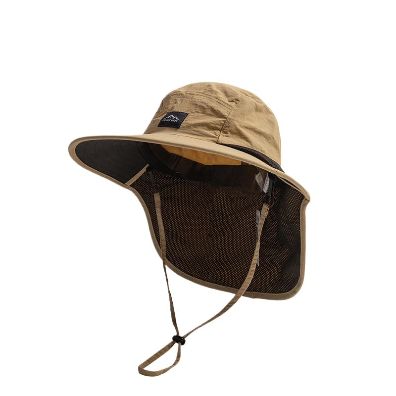 Summer Outdoor Sunscreen Visor Hat Neck Protection UV Protection Bucket Hat Parent-Child Hat - Main Image