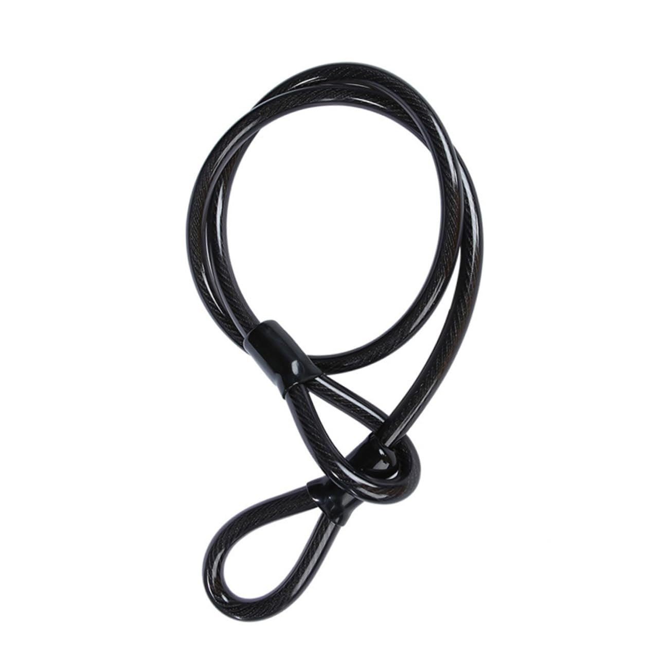 HANABASS Travel-Sized u Lock Set Bike Security Cable Lock Key Heavy Duty for Outdoor (Black)