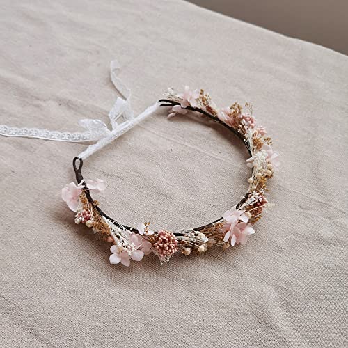 Corona floral polvo de polvo DXXD personalizable 56 cm miniatura 5