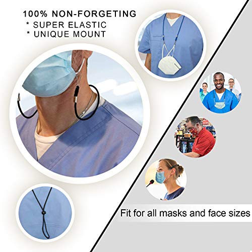 5Pcs Face Masks Lanyard For Kids - Mask Holder Mask Lanyards Holder Around Neck With Clips And Adjustable Length - Sanitary Masks Strap Extenders (Multicolour) #TOP1