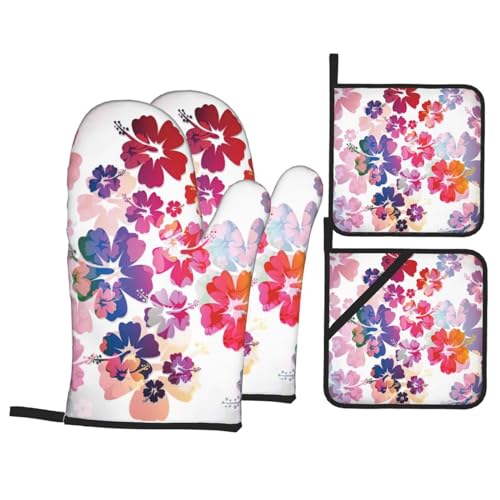 Pièces de cuisson isolées hawaïennes haute protection thermique micro-ondes et four