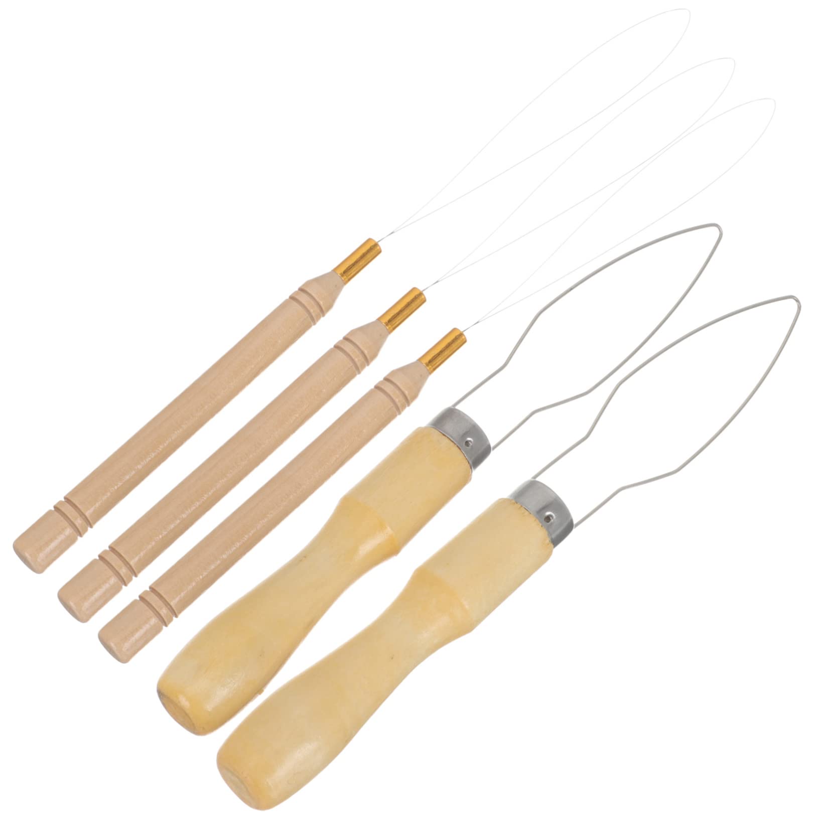 FRCOLOR 4 Set di Aghi per Perline in Acciaio Inossidabile Infila Ago Efficiente Strumento per Infilare Perline per Catene di Perline Facile da Usare Infila Ago Cucito A Mano 5 Pezzi * 4