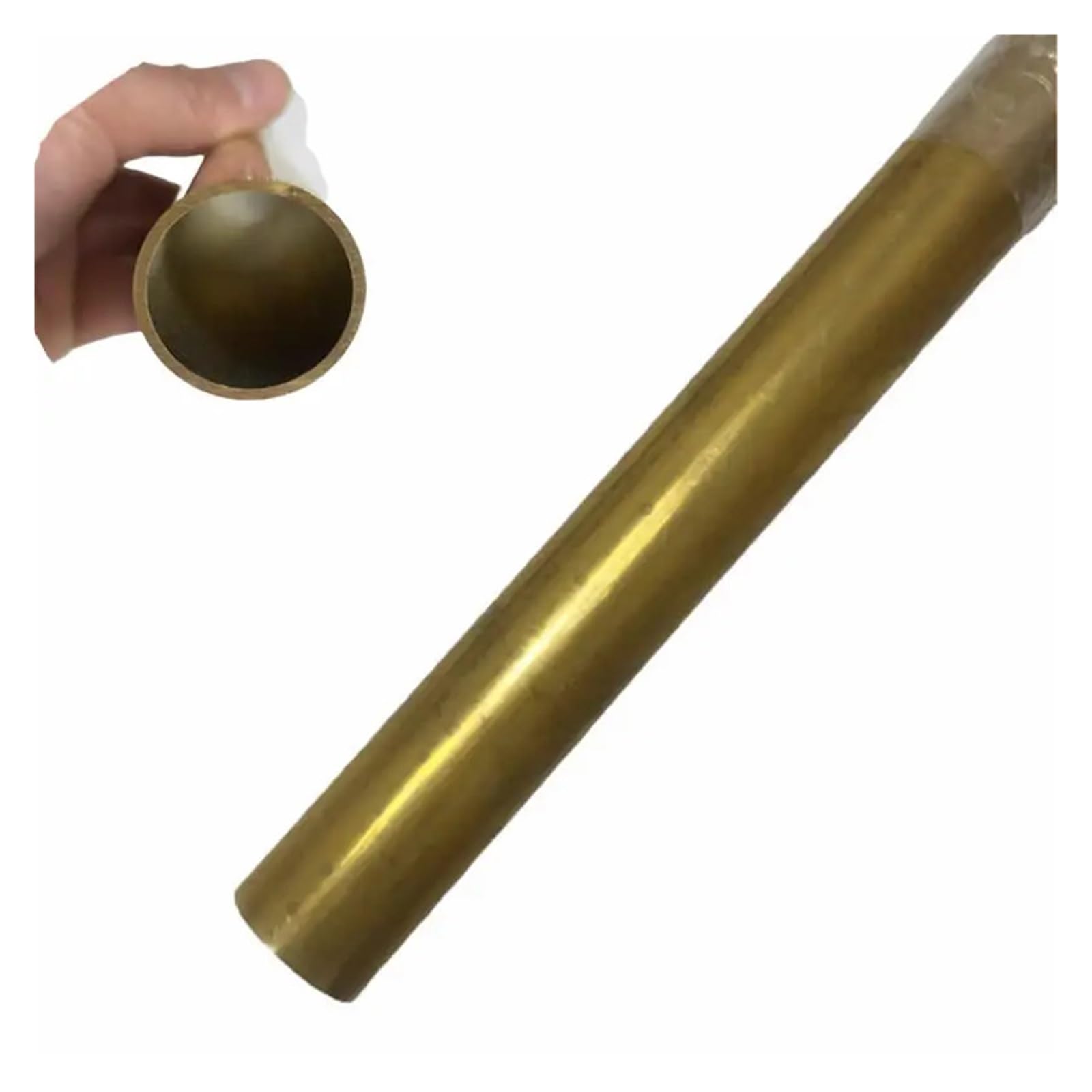 Brass Tube Brass Tube Outer Diameter 42mm 45mm 48mm 50mm 55mm 60mm Water Pipes Heating and Cooling Big Pipe for Automotive use(500mm,OD42mm ID38mm)